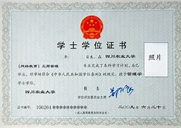 华中农业大学毕业证书